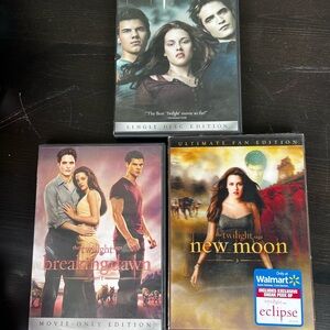 The Twilight Saga DVD Set — Black and Gold Covers